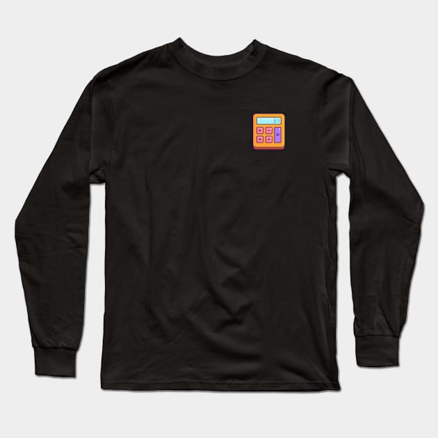 Calculator Long Sleeve T-Shirt by ezwearbox